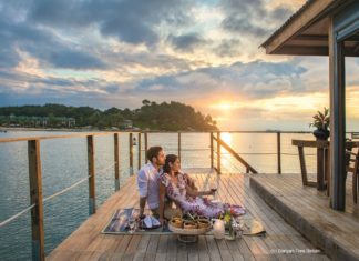 Banyan Tree Bintan: Haus auf dem See