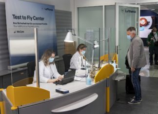 Pilotprojekt: Lufthansa Flug mit negativ getesteten Passagiere