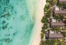 Die Sache mit der Kokosnuss Blick auf Ozen Reserve Bolifushi