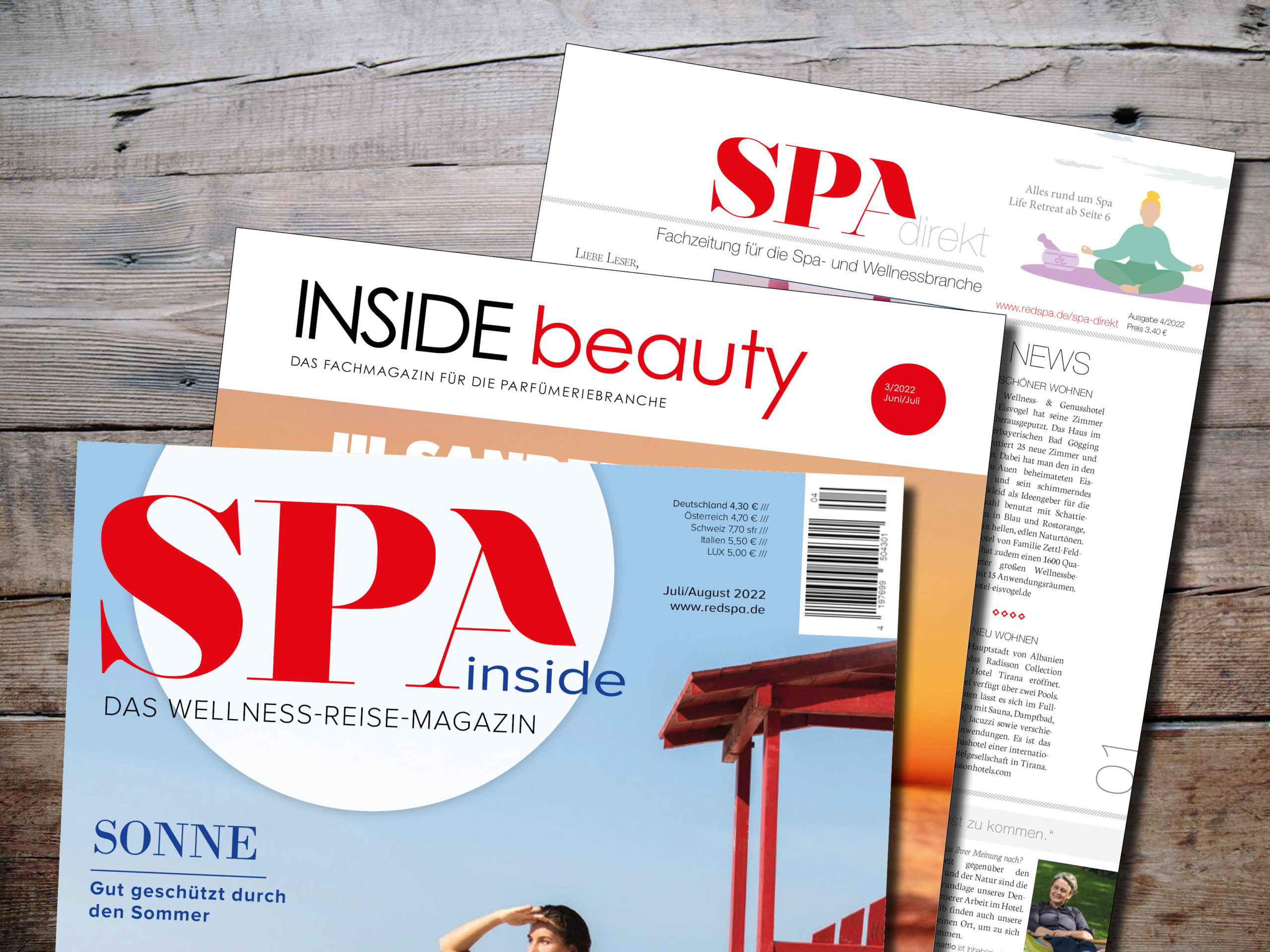 SPA inside, INSIDE beauty, SPA direkt: Die Magazine der redspa media GmbH SPA inside, INSIDE beauty, SPA direkt: Die Magazine der redspa media GmbH