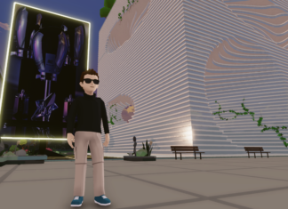 MUGLER FOUNTAIN Extraterrestrischer Geburtstag im Metaverse Computeranimation