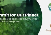 Banner Commit for our Planet Cosmetics Europe