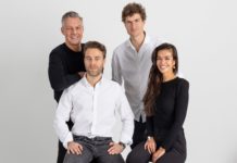 Das Gründerteam von Uncorrupted beauty - eine Frau und drei Männer.