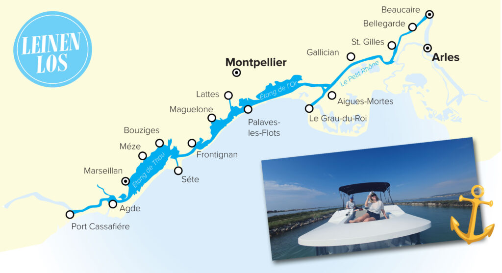 Der Rhône-SÈte-Kanal in Südfrankreich
Zwischen Port Cassafières und St. Gilles liegen rund 100 Kilometer schönste Natur mit weitläufigen Stränden, mittelalterlichen Hafenstädten und malerischen Fischerdörfern.