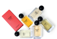 Düfte, die Ihr Herz beflügeln! Flakons mit buntem Inhalt liegen drucheinander