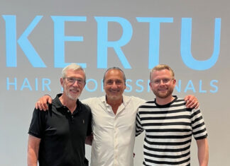 haircare.group wird Mitgesellschafterin der KERTU GmbH & Co. KG Die neue Geschäftsführung der KERTU GmbH & Co. KG (v.l.n.r): Dr. Michael Allert, Janni Ossas und David Pflüger Foto: KERTU