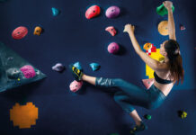 Bouldern geht steil