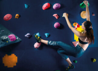Bouldern geht steil