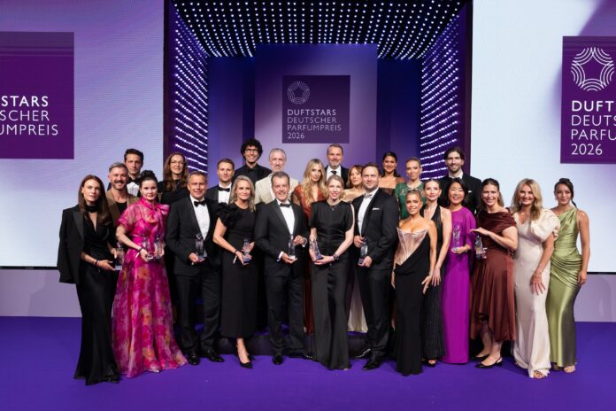 Bild mit den Gewinnern der Duftstar Awards